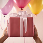 Klassieke kleuren - Warm rood - Solid Roll Cadeaupapier