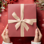 Klassieke kleuren - Warm rood - Solid Roll Cadeaupapier