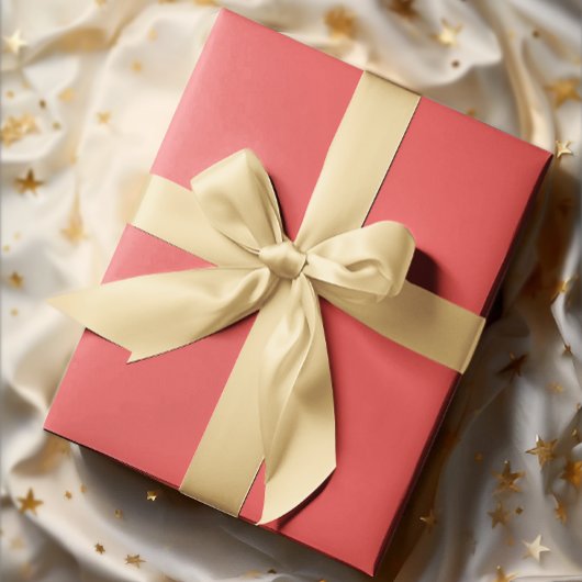 Klassieke kleuren - Zacht rood - Solid Roll Cadeaupapier