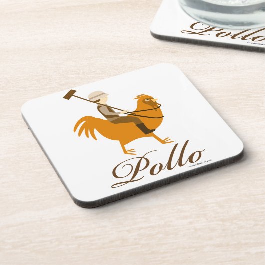 Klassieke kleurenpollo onderzetter (Linkerzijde)