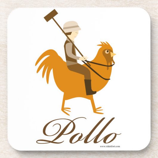 Klassieke kleurenpollo onderzetter (Voorkant)
