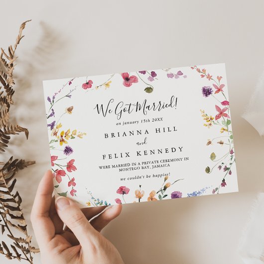 Klassieke kleurrijke aankondiging van wildgroei