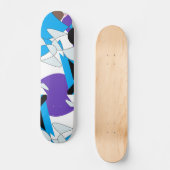  klassieke kleurrijke abstracte kunst persoonlijk skateboard (Voorkant)