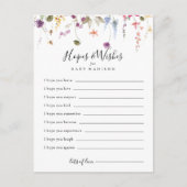 Klassieke kleurrijke Baby shower hoopt en wenst Ka Briefkaart (Voorkant)