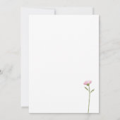 Klassieke kleurrijke bloemengroen bruiloft kaart (Achterkant)