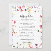 Klassieke kleurrijke bruiloft menu Spel Kaart (Voorkant)