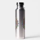 Klassieke kleurrijke Mandala in Indiase stijl 1 Waterfles (Links)