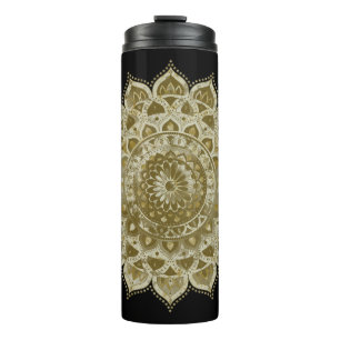 Klassieke kleurrijke Mandala in Indiase stijl 4 Thermosbeker