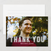 Klassieke, kleurrijke vlakte Dank u Kaart opmerken (Voorkant / Achterkant)