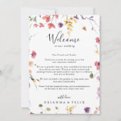 Klassieke kleurrijke welkomstbrief voor wilde brui (Voorkant)