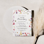 Klassieke Kleurrijke Wilde 50e Huwelijksverjaardag Kaart