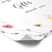 Klassieke Kleurrijke Wilde Bloemkaarten en Cadeaus Poster (Hoek)