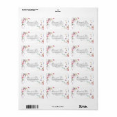 Klassieke kleurrijke wilde bruiloft RSVP-adreslabe Etiket (Full Sheet)