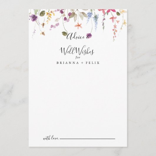 Klassieke kleurrijke wilde flesjes die goed willen advieskaart (Voorkant)