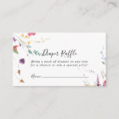 Klassieke kleurrijke wilde flesperstaafjes Raffle Informatiekaartje (Voorkant)