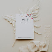 Klassieke kleurrijke wilde flora bruiloft advieskaart