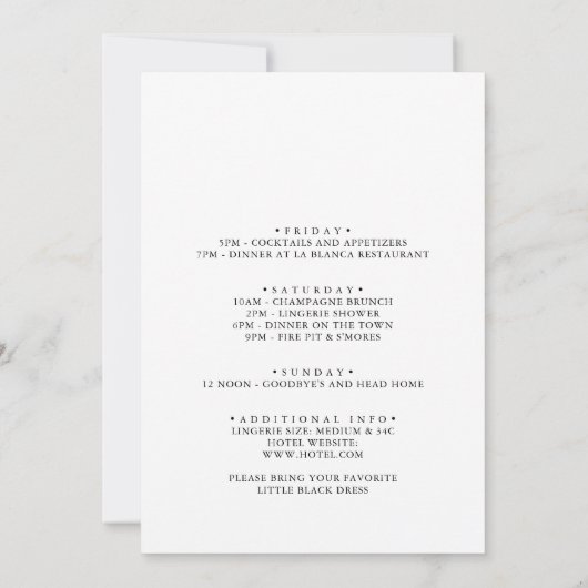 Klassieke kleurrijke Wilde Floral Bachelorette Wee Kaart (Achterkant)