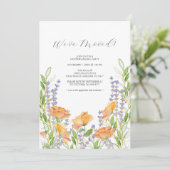 Klassieke kleurrijke Wilde Floral Housewarming Par Kaart (Staand voorkant)