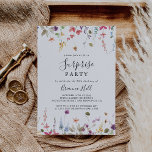 Klassieke kleurrijke Wilde Floral verrassingsparti Kaart<br><div class="desc">Deze klassieke kleurrijke wilderige uitnodiging van een wild-florale verrassing is perfect voor een rustige verjaardag,  pensionering of een verrassingsfeest. Het ontwerp is voorzien van een gele,  paarse,  witte,  wilde bloemen met bladeren in een roos en een groene waterverf achtergrond.</div>