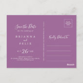 Klassieke kleurrijke wilde horizontale opslagdatum briefkaart (Achterkant)