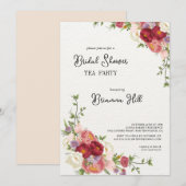 Klassieke kleurrijke wilde Vrijgezellenfeest Tea P Kaart (Voorkant / Achterkant)