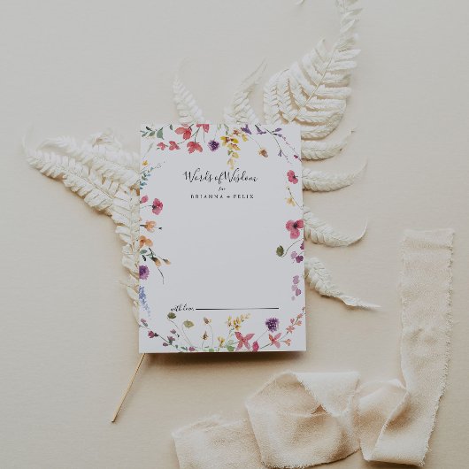 Klassieke kleurrijke Wilde Wisdom Woorden over het Advieskaart