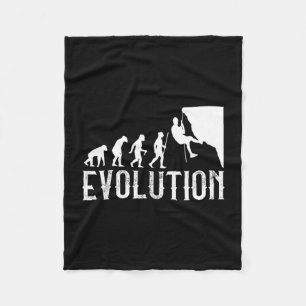 Klassieke klimmer evolutie - grappige rotswand fleece deken
