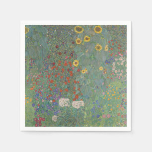 Klassieke Klimt Boerderij Tuin Zonnebloemen Bloems Servet
