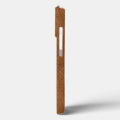 Klassieke koele heren lederen monogram Case-Mate iPhone case (Achterkant / Links)