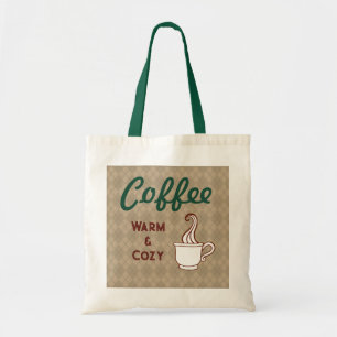 Klassieke koffie boodschappentas cadeau tote bag