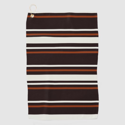 Klassieke koffie Brown Golfhanddoek (Voorkant)