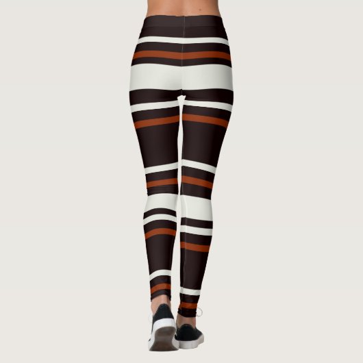 Klassieke koffie Brown Leggings (Achterkant)