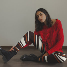 Klassieke koffie Brown Leggings