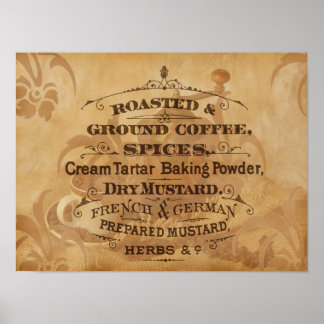 Klassieke Koffie Koffiekunst Poster