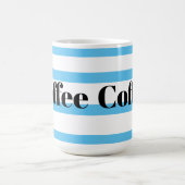 Klassieke koffie-Mok - Blauwe hoops Koffiemok (Center)