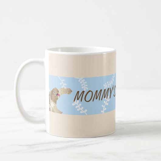 Klassieke koffie mok "Blue Turtle mamma's Sippy Cu (Links)