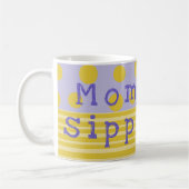 Klassieke koffie mok Gold en Paarse Mommys Sippy C (Links)