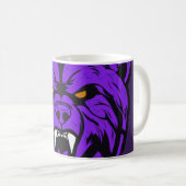 Klassieke koffie mok met Tiger Face Design (Voorkant rechts)