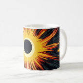 Klassieke koffie mok met zon ontwerp (Voorkant rechts)