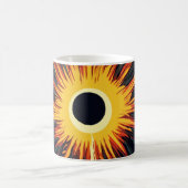 Klassieke koffie mok met zon ontwerp (Center)