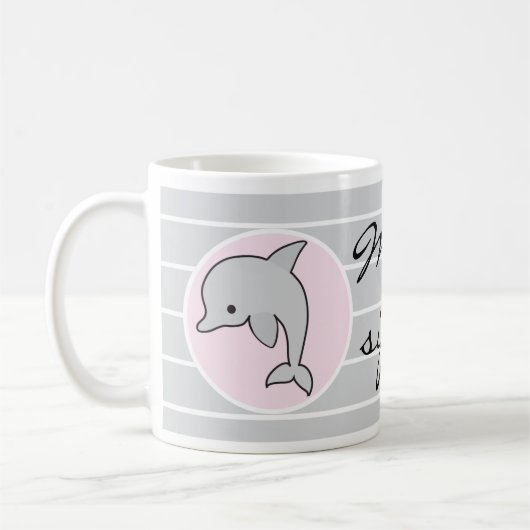 Klassieke koffie-mok, roze Dolphin Mam's Sippy Cup Koffiemok (Links)