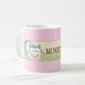 Klassieke koffie mok "Roze Owl mammams Sippy Cup" (Voorkant links)