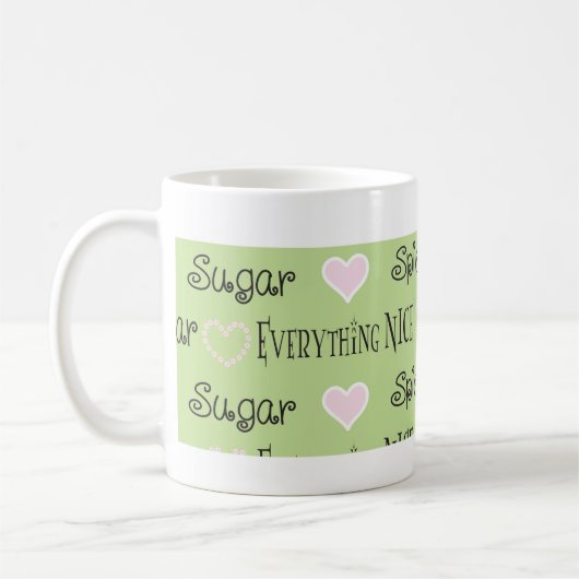 Klassieke koffie mok Sugar & Spice Mommy's Sippy C (Links)