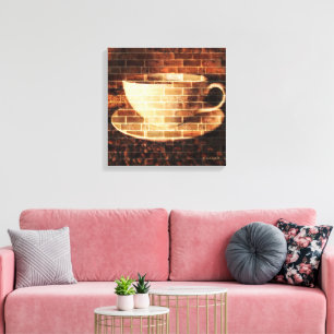 Klassieke koffie muur kunst canvas afdruk