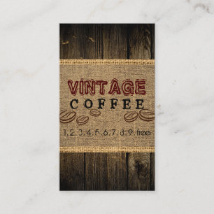Klassieke Koffie Visitekaartje