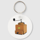 Klassieke koffiebrinder sleutelhanger (Achterkant)