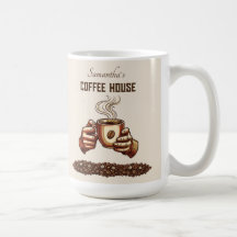 Klassieke koffiekop Custom Café Merk