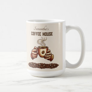 Klassieke koffiekop Custom Café Merk Koffiemok