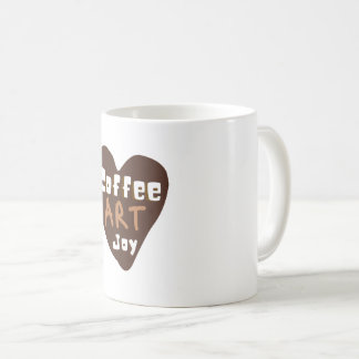 Klassieke koffiekunst hart mok