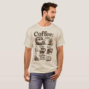 Klassieke Koffieliefhebber Grappige Retro Koffie C T-shirt